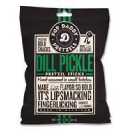 Pop Daddy Dill Pickle Pretzel Sticks, 3 oz Bag, 15PK OPD00561