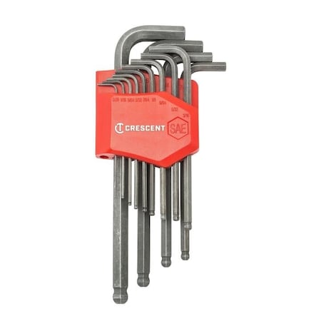 Crescent Hex L-Key Set Sae Ball End 13Pc CHKLABALL13