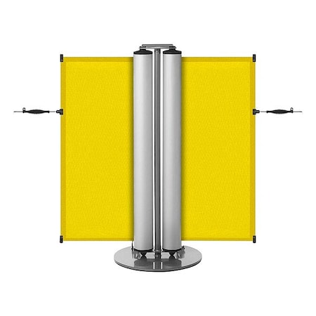 Modus Dual Mobile Stand, Round Flat, Yellow ZPD-SB-Y