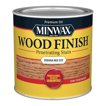 Minwax Wood Stain, 0.5 pt, Sedona Red 222204444