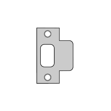 Kwikset Plainlatch and Deadlatch Strike, Satin Brass Blackened 83028-5