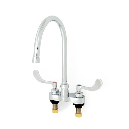 Zurn 4in Cntrst Fct 8ft' Gsnck Spt 4in Wrist Bld Hndl, 1.5 GPM Lam Flw Outlet Z812C4-XL-18F