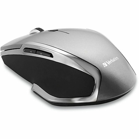 Verbatim Wireless Notebook 6-Button Deluxe Blue LED Mouse - Graphite 98621