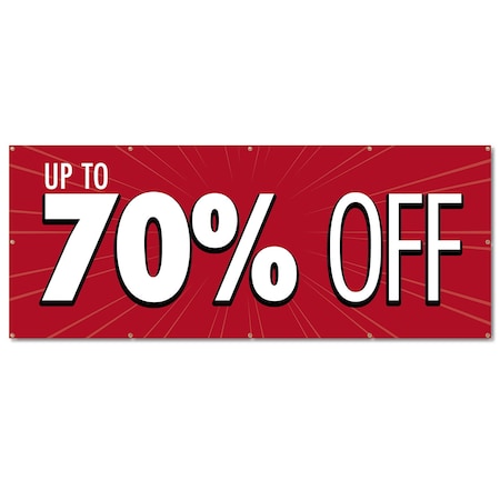 Signmission 70% Off, 48 Inch, Banner B-120-30337