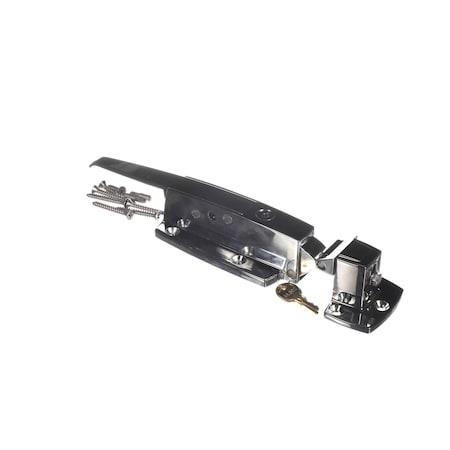 Polar King Door Latch Kit with Roller Strike and Cylinder Lock 70510K