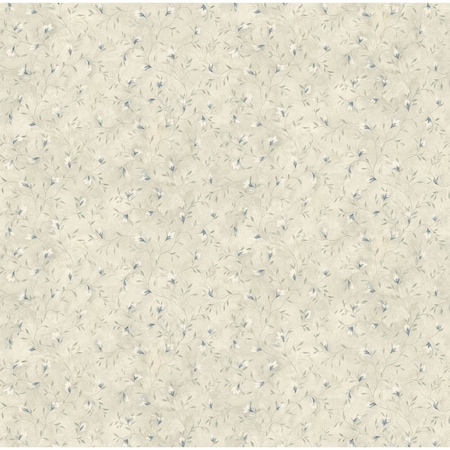 Chesapeake Eleanor Blue Folk Botanical Trail Wallpaper 3123-216113