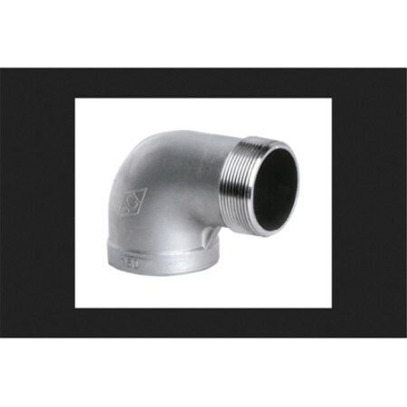 Anderson Metals Anderson Metals  0.25 in. 90 deg Stainless Steel Street Pipe Fitting Tee Elbow 62161B