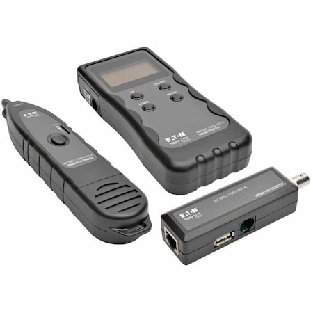 Tripp Lite CABLE TESTER WIRE TRACKER LENGTH FAULT LOCATION RJ45 RJ11 BNC USB T010-001-K