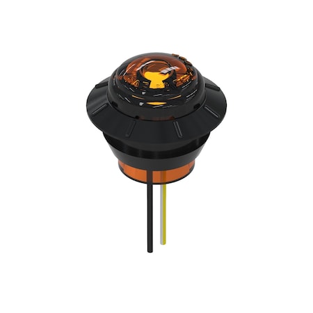 Austin Hardware Amber 3/4 Side Marker Gromet Mount Pc/P2 Amber Lens 5In Wire LED-M100-05-01-00-AA