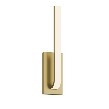 Afx Lumina 20in LED Sconce, Light Antique Brass LMNS0420LAJD1LB