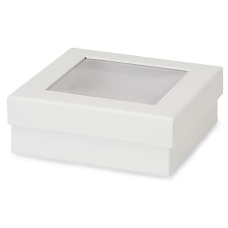 Nashville Wraps White Gourmet Rigid Window Box, Medium 5.75x5.75x2in, 24PK 611BWH