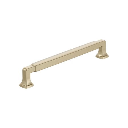 Amerock Stature 7-9/16 inch 192mm Center-to-Center Golden Champagne Cabinet Pull BP55510BBZ
