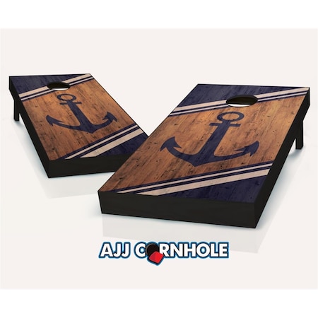 Mkf Collection By Mia K. Farrow AJJCornhole Anchor Theme Cornhole Set with bags - 8 x 24 x 48 in. AJ13132