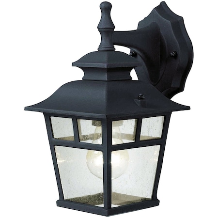 Home Impressions Fieldhouse Black Outdoor Wall Light Fixture, 2PK IOL183TBK-C