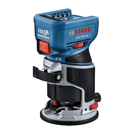 Bosch Router, Plunge, 1.39 hp, Bare Tool GKF18V-25N