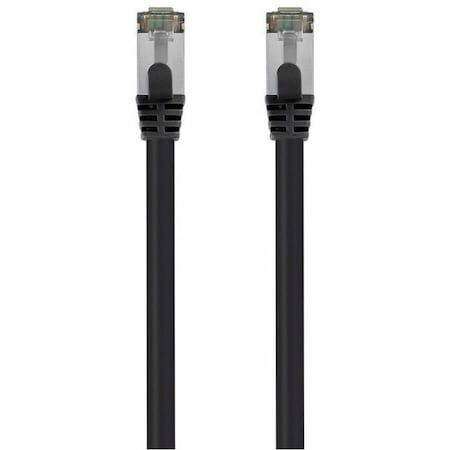 Monoprice Voice and Data Patch Cord, Black, 1 ft L 41009