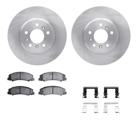 Dynamic Friction Co DFC Brake Rotor with 5000 Brake Pads and Hardware Kit 6512-45092