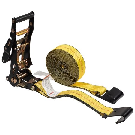 Mytee Products 2inx30ft Ratchet Tie-Down Straps w/Flat Hooks - 10,000 Lbs Breaking Strength RS230-LA
