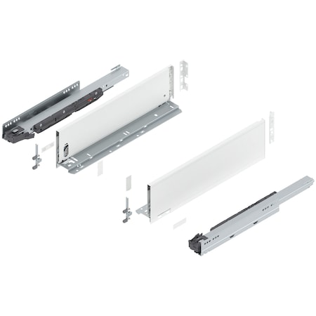 Blum 18in. K Height Legrabox Gray Drawer Set, 125 Lbs Weight Rating 770K45S0S