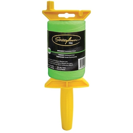 Stringliner Line Reel, 500 ft L Line, Fluorescent Green Line 25468