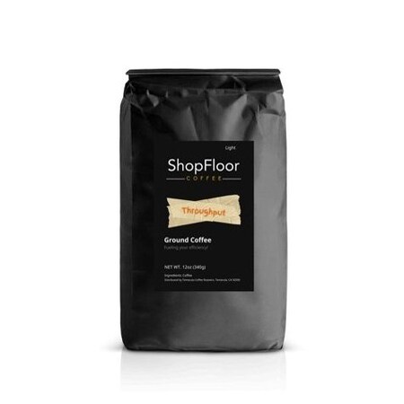 Shopfloor Coffee Throughput, light roast, ground coffee, 12oz SFC-THRPT-ST-12OZ