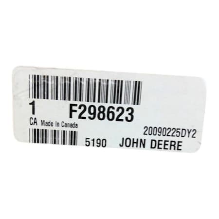 John Deere LABEL, JOHN DEERE OEM F298623 F298623