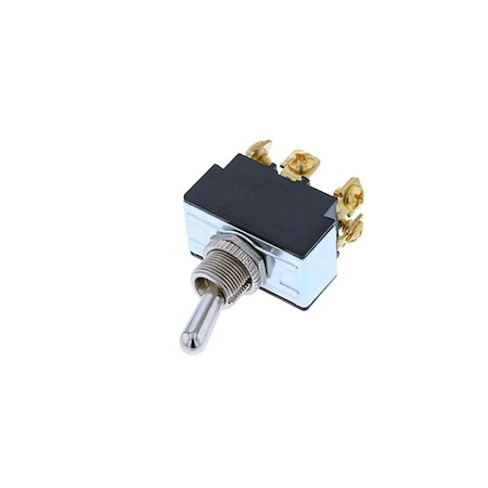 Switch Components Toggle, 6P DPDT ON-OFF-ON, Screw TB1-2G-DC-6