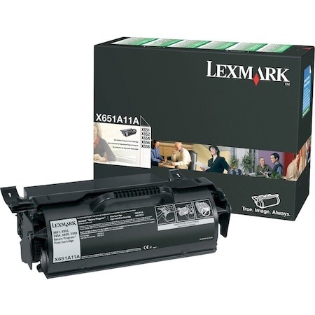 Lexmark Black Toner Drum Cartridge 7K YLD X651A11A
