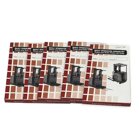 Ideal Warehouse Innovations Replacement Checklist Book, 1 3/8" W, PK5 70-1077-CP