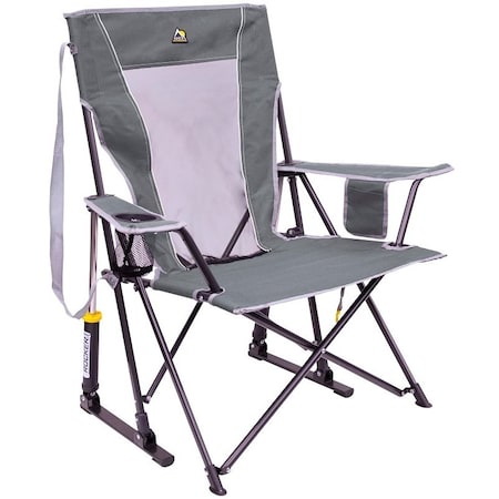 Gci Outdoor Comfort Pro Rocker Chair, 35.6 in OAW, 25.2 in OAD, 38.8 in OAH, Aluminum/Fabric/Plastic/Steel 42065