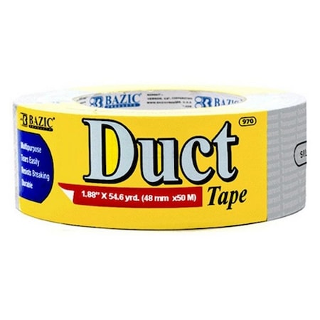Bazic Products BAZIC   1.88in. X 60 Yards Silver Duct Tape, 12PK 970