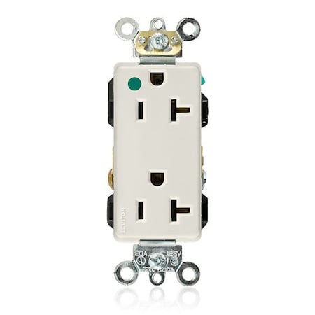 Leviton Plugs&Rcptcls, 20A, 125VAC, Almnd, Nylon 16362-HGT