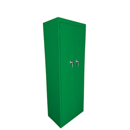 Steel Cabinets Usa Utility Storage Cabinet, 66 in H, 24 in W, 15 in D, Pure Green, 4 Shelves FS-246-P GRN