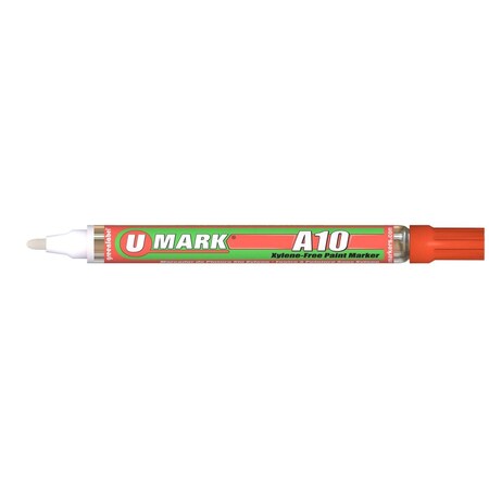 U-Mark 2 mm A10 Paint Marker, Orange - 12 per Box U-441381