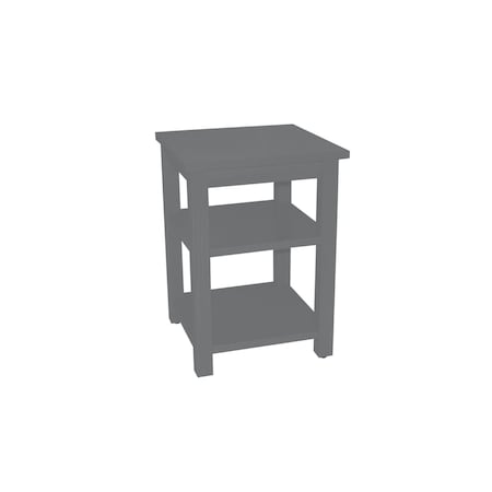 Homeroots 28" Gray Solid Wood Nightstand 548319