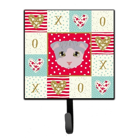 Carolines Treasures 4.25 x 1 x 7 in. Ukrainian Levkoy Cat Love Leash or Key Holder CK5177SH4