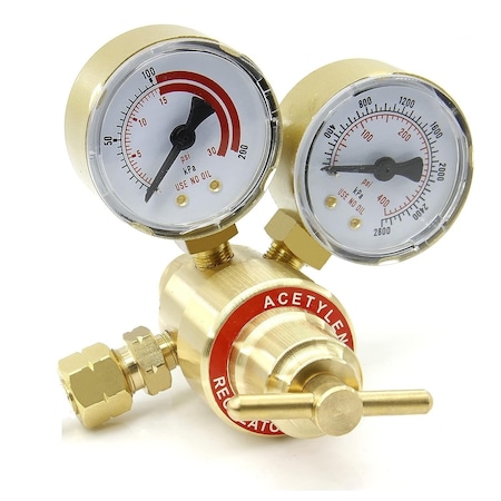 Star Tech Weld Acetylene Gas Regulator Compatible and Equivalent to Victor SR160-200 Light Duty 313-AC