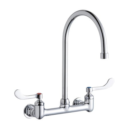 Elkay Handle-Operated Faucet, Manual, Gooseneck LK940GN08T4H