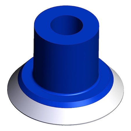 Smc Vacuum Pad, Blue, Flat Pad ZP3P-25PTSF