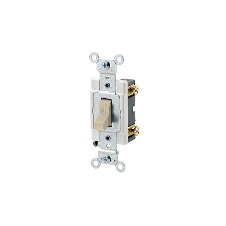 Leviton 20 amps Single Pole Toggle AC Quiet Switch Ivory 0CSB1-2IS
