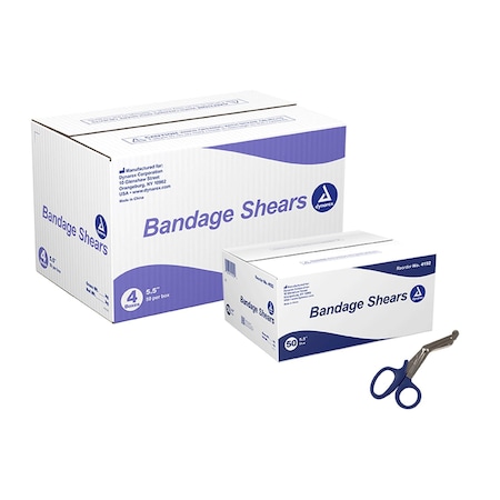 Dynarex Bandage Shears, 5.5", Blue, 200PK 4192