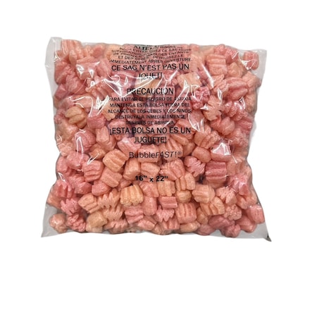 Bubblefast FunPak Red Trees Packing Peanuts Mini Pack Plant Based Biodegradable Compostable 0.6 cu ft Bag Mini-Red Christmas Trees