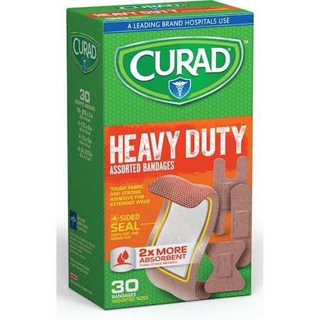 Curad Adhesive Bandage, Fabric Bandage, 24/CS CUR14924RB