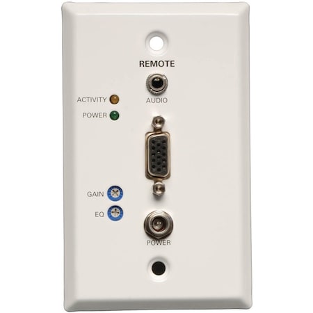 Tripp Lite Display Extender Recvr, VGA, 3.5mm, Cat5e/6 B132-100A-WP-1