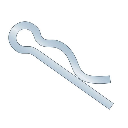 Huyett Bridge Pin, Zinc Plated Spring Steel, 0.072 in Wire Dia x 1.219 in Length x Fits 11/64 in Shaft BP-189