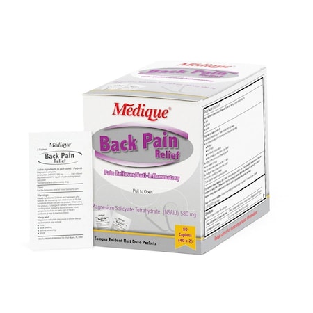 Medique Back Pain-Off Caplets, 580mg, 80PK 1430990