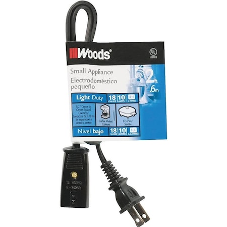 Southwire Cord Sets 2Ft 18/2 Sm Applianc 0293