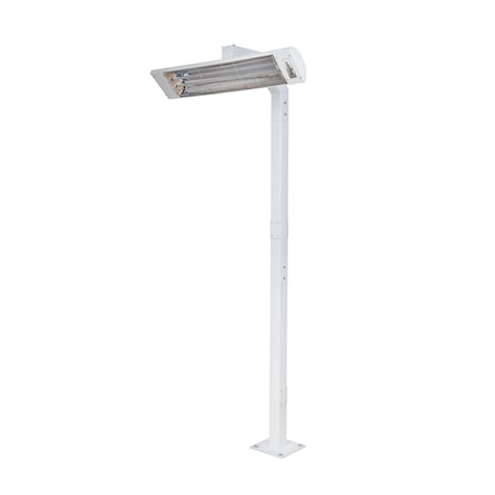 Eurofase 39in 8Ft White Pole Mount With Single Crossbar EF3908PMW