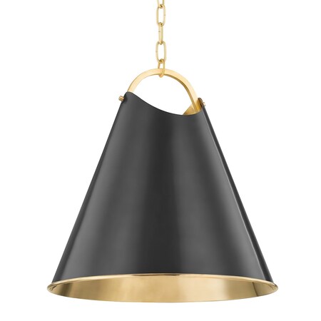 Hudson Valley Lighting Burnbay 1 Light Pendant 18.25 In. Aged Old Bronze 6218-AOB