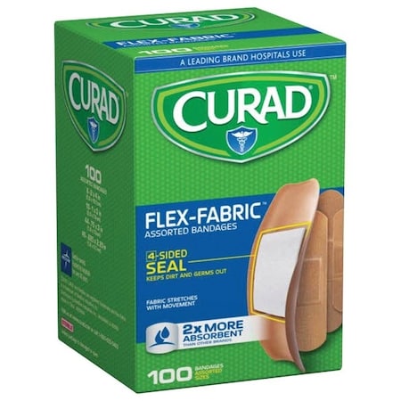 Curad Adhesive Bandage, Fabric Bandage, 24/CS CUR0700RB